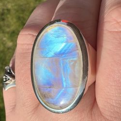 Sterling Silver Moonstone Ring