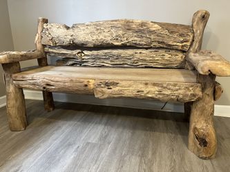 Wooden bench