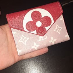 Designer Rouge Monogram Canvas Compact Zoe Wallet
