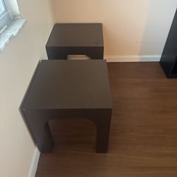 (2) Square Sturdy (wood) Tables