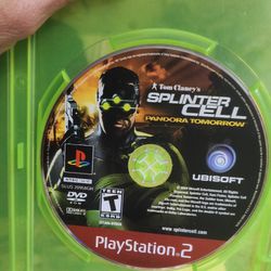 Tom Clancy's SPLINTER CELL For PS2