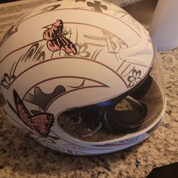 V2 Motorcycle Helmet Full Face W Visor.