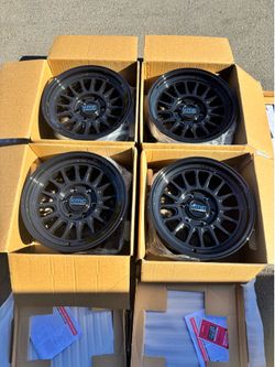 Brand New KMC Impact FFT “733” 17” Off-Road Wheels 6Lug 6x139 (6x5.5) Trucks and SUVs 17x8.5 0ET