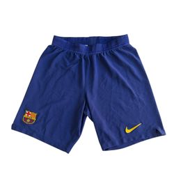 Nike FC Barcelona Soccer Shorts Men’s Small Blue Training Vaporknit La Liga Logo