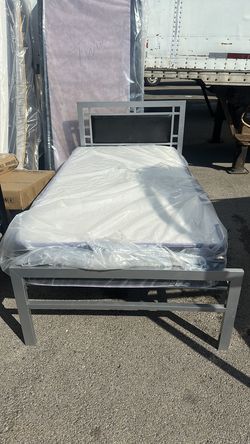 New twin size bed with mattress and free delivery