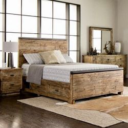 Like-New Rustic Bedroom Set (queen)