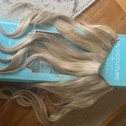 Blonde Halo Hair extensions