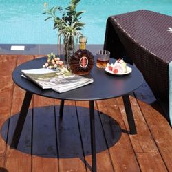Metal Black Coffee Table 