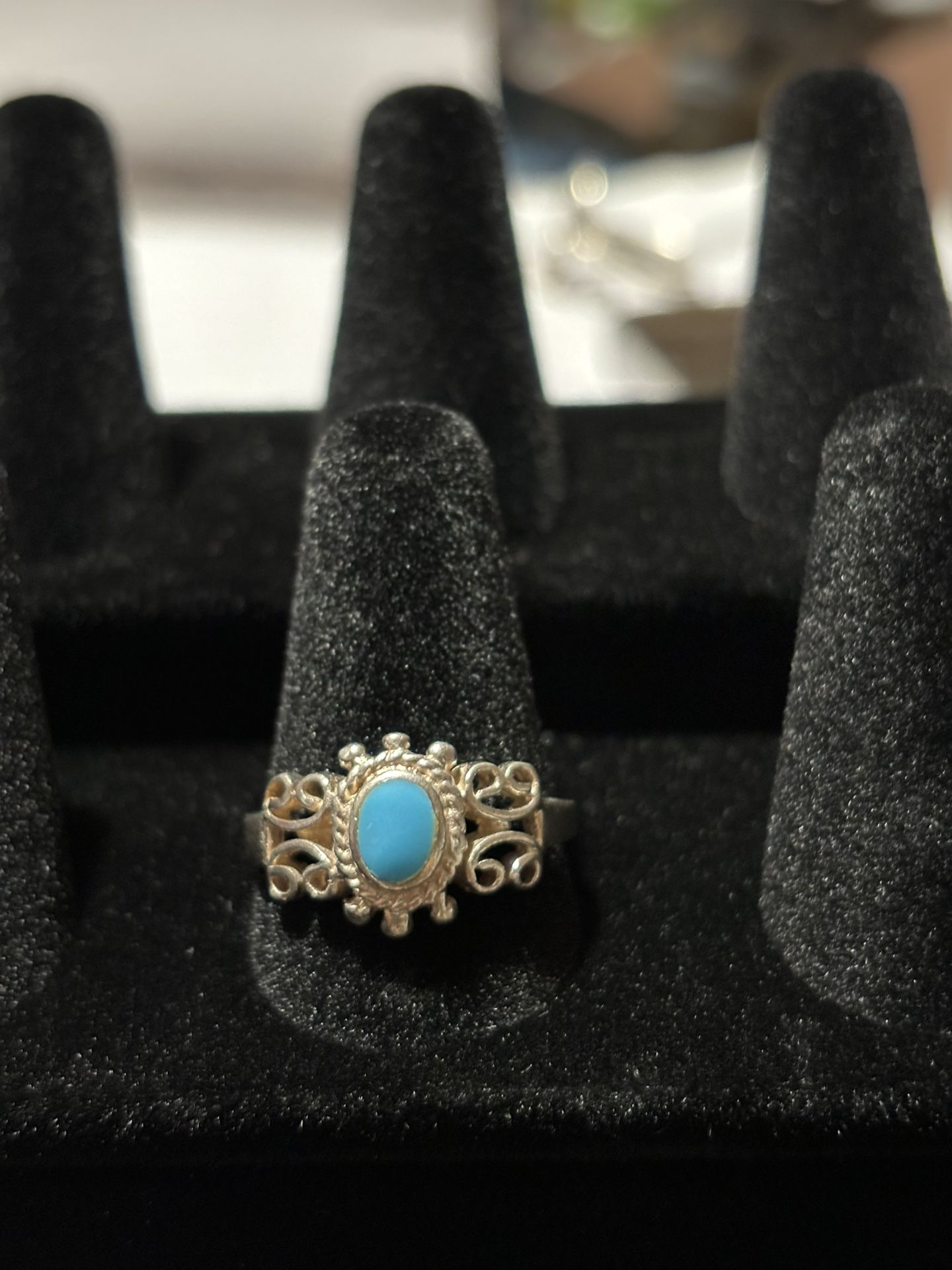 Turquoise Ring- 925 Sterling Silver Ring