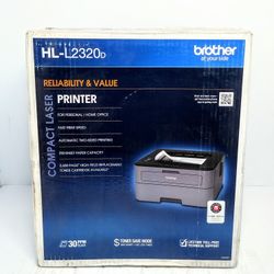 Brother HL-L2320D Wireless Compact Monochrome Laser Printer Open Box 