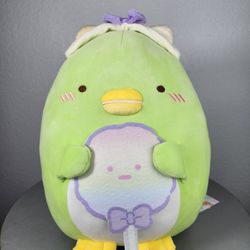 19" Sumikko Gurashi Green Penguin With Cotton Candy Plush