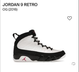 Jordan 9 Men Size9.5