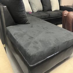 New Black And Gray Sectional 