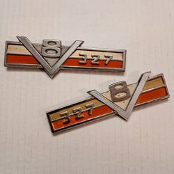 1960 Jeep Vigilante Wagoneer 327 V8 Side Emblems