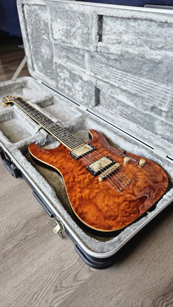 Schecter C-1 Classic Electric Guitar Antique Amber