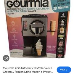 Gourmia automatic soft serve ice cream and Frozen drink maker