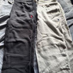 Polo Ralph Lauren (2 Yes Two Pairs) Sweat Pants Slightly Used Like Brand New