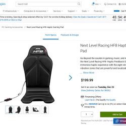 Next Level Racing HF8 Haptic Gaming Pad