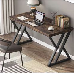 Computer Desk Brown Manufactured