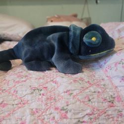 Rare Ty Original Beanie Baby Rainbow 1997 Retired W TRUE Errors / Iggy Fabric