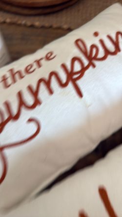 Pumpkin pillows
