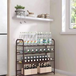 4-Tier Steel Shoe Organizer for Closet