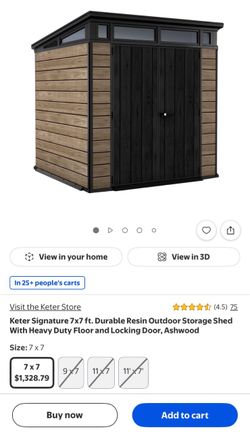 Keter Signature 7x7 Resin Outdoor Storage Shed