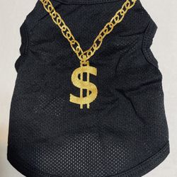 Gold Chain Dog Vest