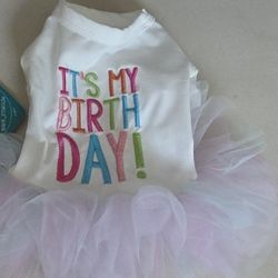 Dog Girl Birthday Tutu 