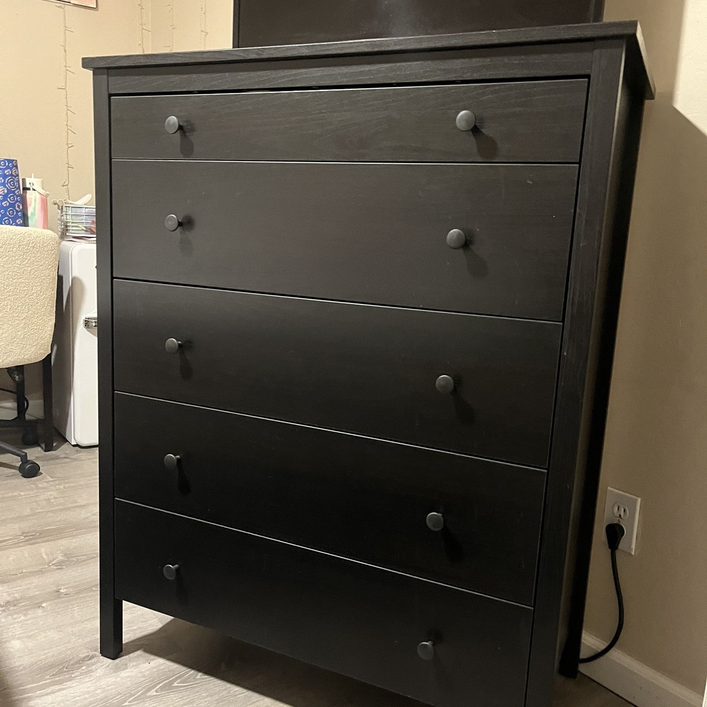 IKEA KOPPANG 5 Drawer Chest/ Black-Brown for Sale in Peoria, AZ - OfferUp