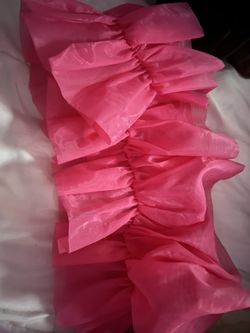 Pink And White Ruffle 