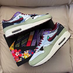 concepts x nike air max 1 am1 mellow green multicolor - new size 11.5