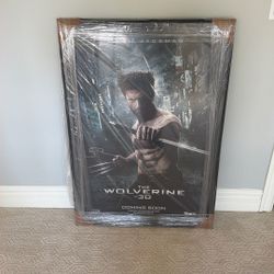 Hugh Jackman The Wolverine Autographed Fanatics Authentic Framed 27" x 40" Movie Poster