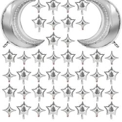 120pc. Moon And Star Balloons