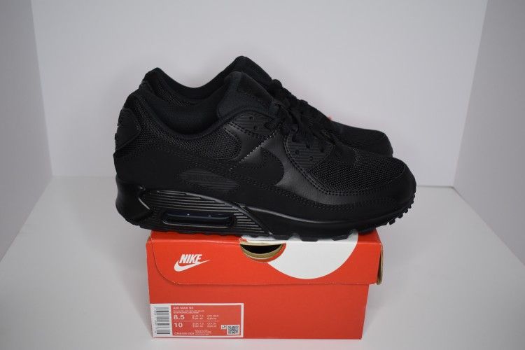 Size 8.5 - Nike Ait Max 90 Triple Black 2020 Brand New With OG Box