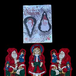 SANTAS - Old World Ornaments - Cross Stitch Kit - #1701 - Designs For The Needle
