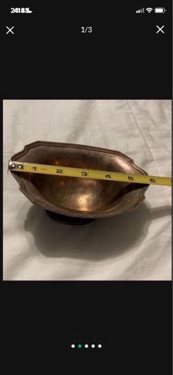 Vintage Silver Plated Serving Bowl  Dish