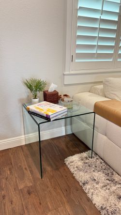 Glass side tables