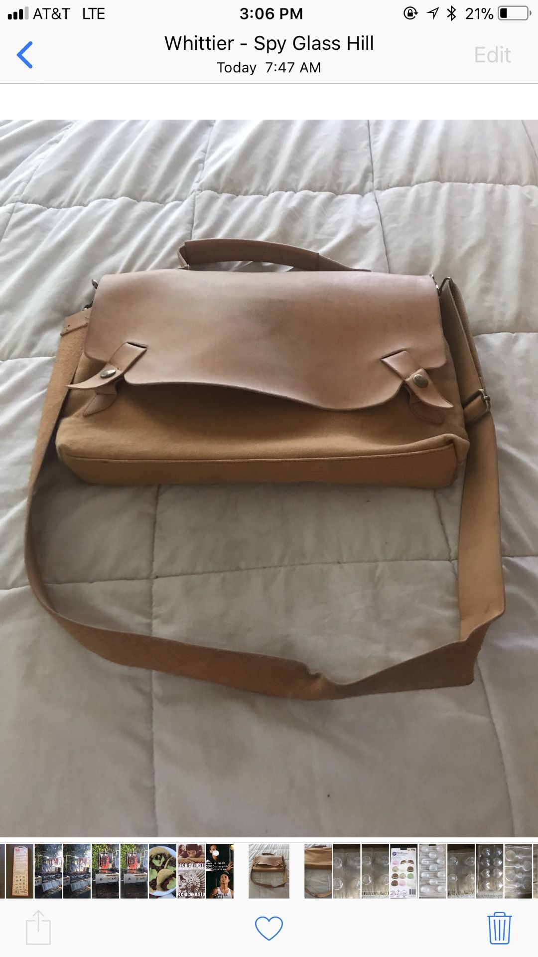 Men’s Messenger Bag With Shoulder Strap - Perfect Laptop Case