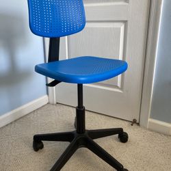 IKEA Alrik blue adjustable height swivel chair