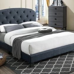 BRAND NEW QUEEN PLATFORM BED FRAME WITH MATRESS INCLUDED $349