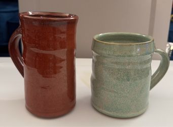 Handmade Ceramic Mugs Set of 2