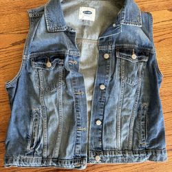 Womans L Jean Vest 