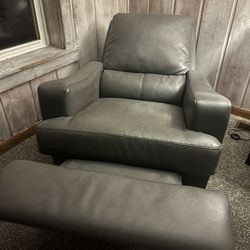 Used Gray Recliner 
