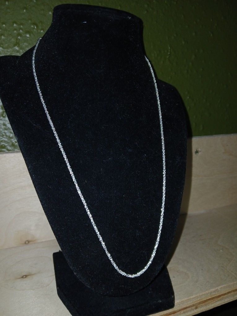 Sterling Silver Sparkle Rope Chain