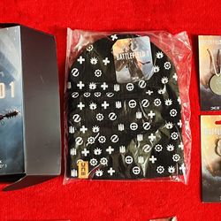 Lot Battlefield 1 Frontline Pack Thinkgeek Beanie Pins Necklace Keychain ‼️ NO GAME - MERCH ONLY ‼️ See HUGE Collection Of RARE & VINTaGE Items Here 