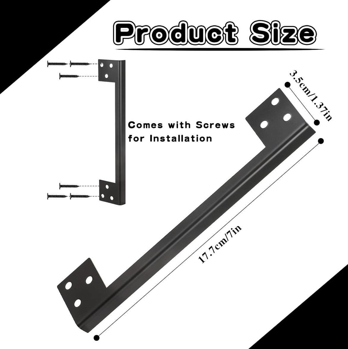 2-pk Door Latch L-Shaped Guard Plate Cover 7” Outswing Door Security NEW!!