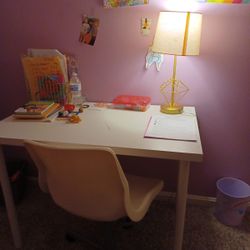 Twin Bed And IKEA Desk With Chair ..