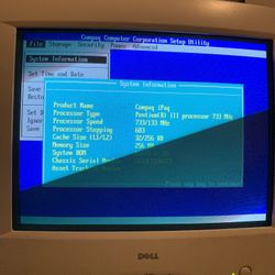 Vintage compaq iPaq pentium iii 733mhz 256mhz windows 2000 desktop computer 