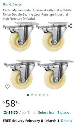 4 Total Casters 4 Inch Nylon $20